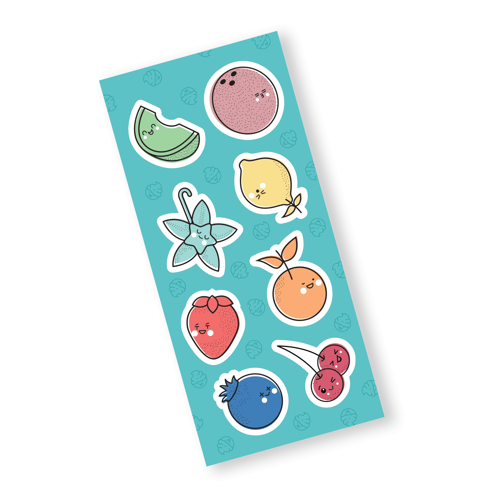 Sticker Set - Fruit Characters