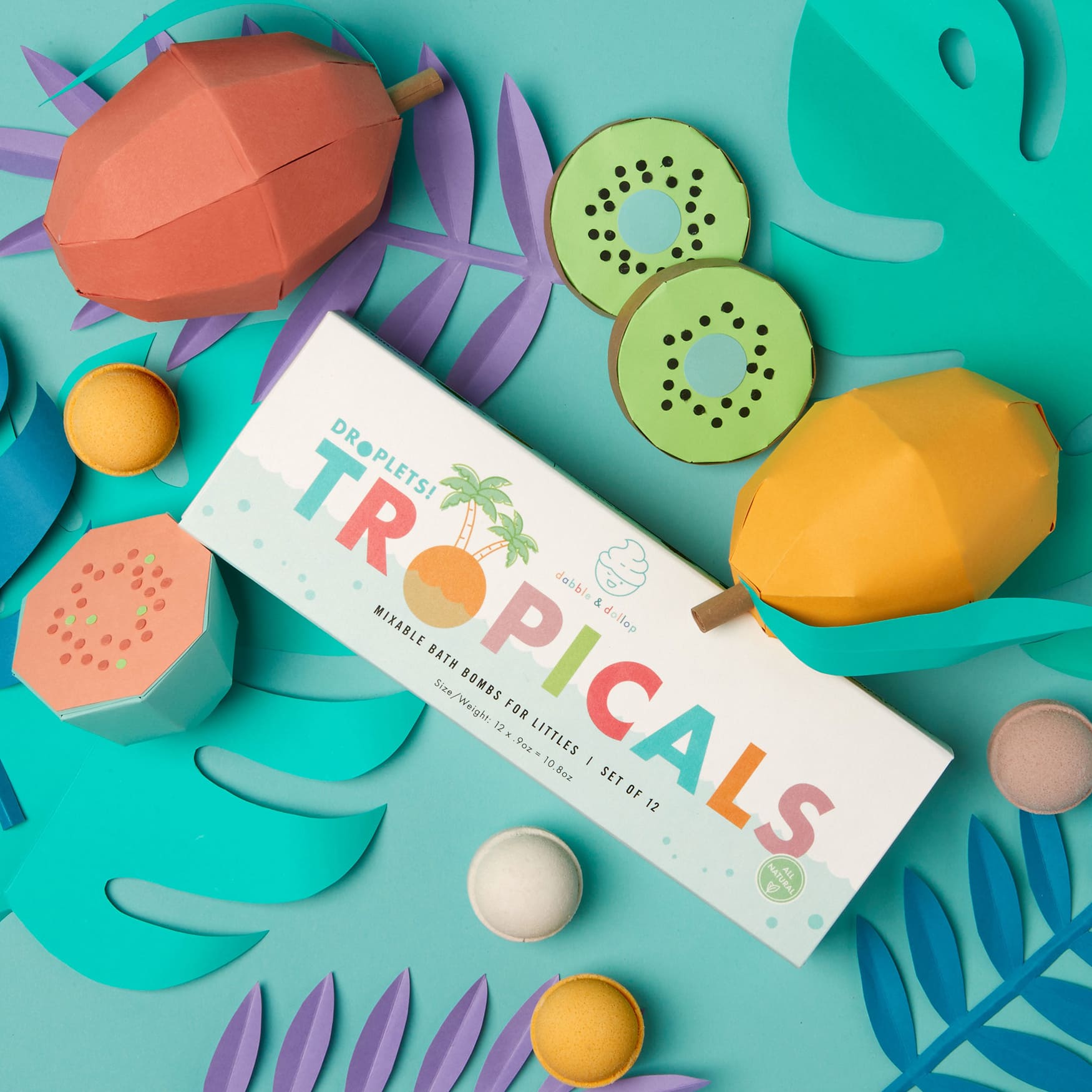 All-Natural Bath Bombs - Tropical Scents