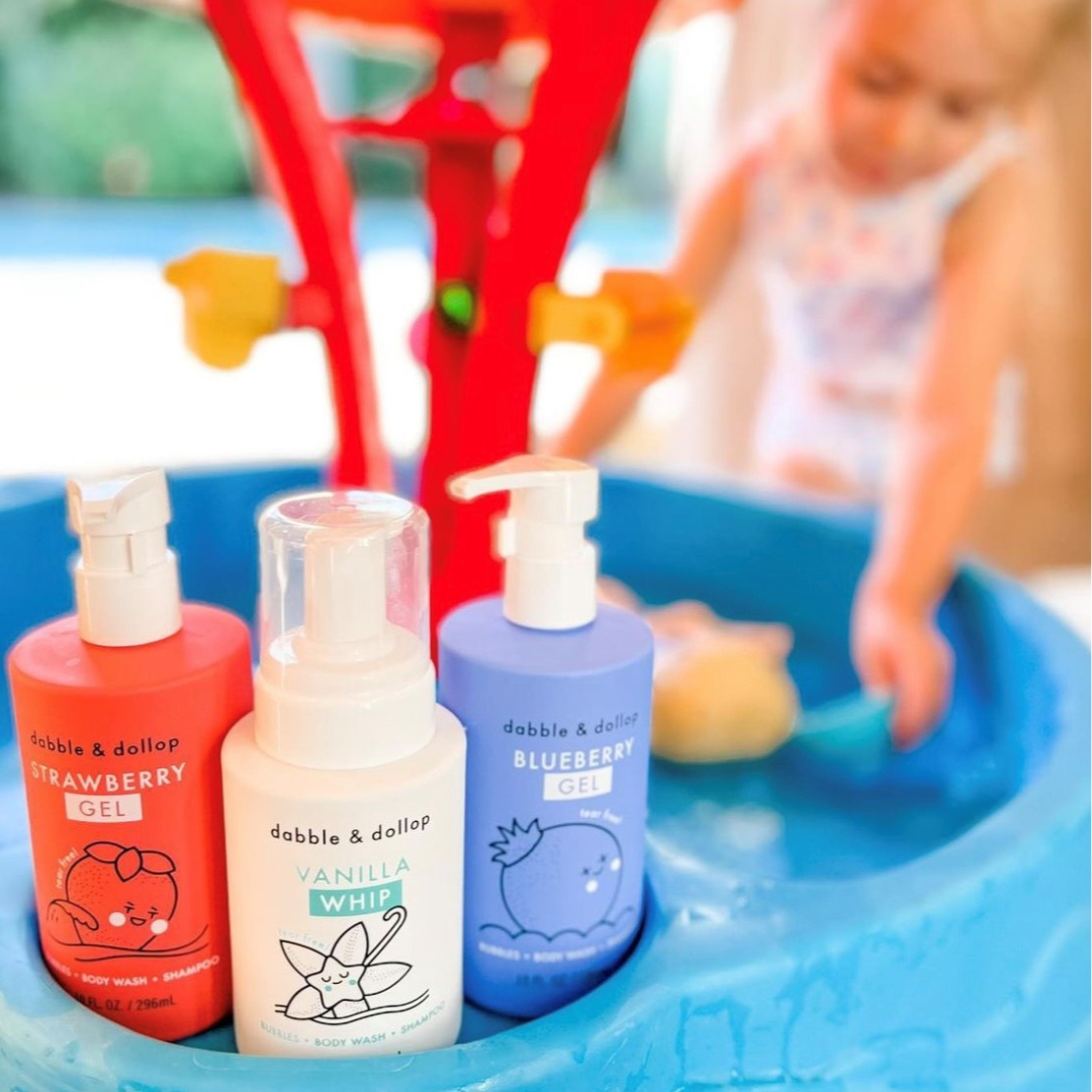 Red and White and Blue, Patriotic, Sensory Bin, Strawberry, Blueberry, Vanilla Whip Scented 3-in-1 Bubbles For Outdoor Summer 
