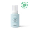A light blue 8 fl oz bottle of Dabble & Dollop Lullaby Lather™ Hair & Body Wash with a pump top, labeled fragrance-free and gentle for babies. The EWG Verified logo is in the top right corner.