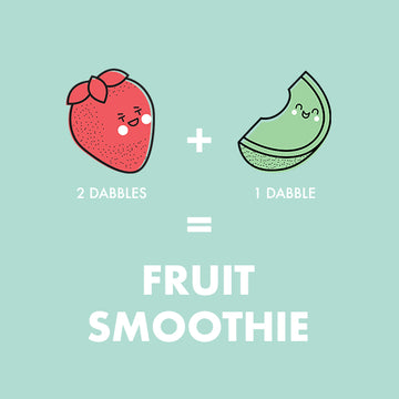 Dabble & Dollop mixable recipe card for Fruit Smoothie