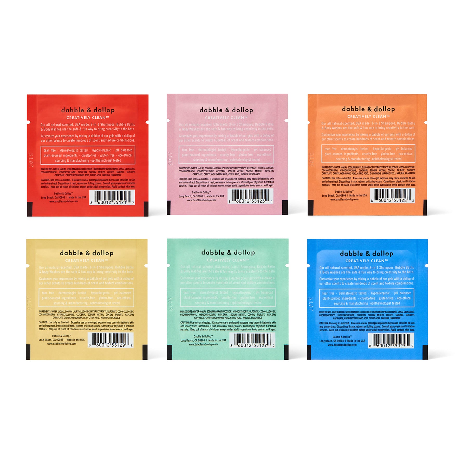 Just a Dabble Minis Set | Kids Bubble Bath Sampler – Dabble & Dollop