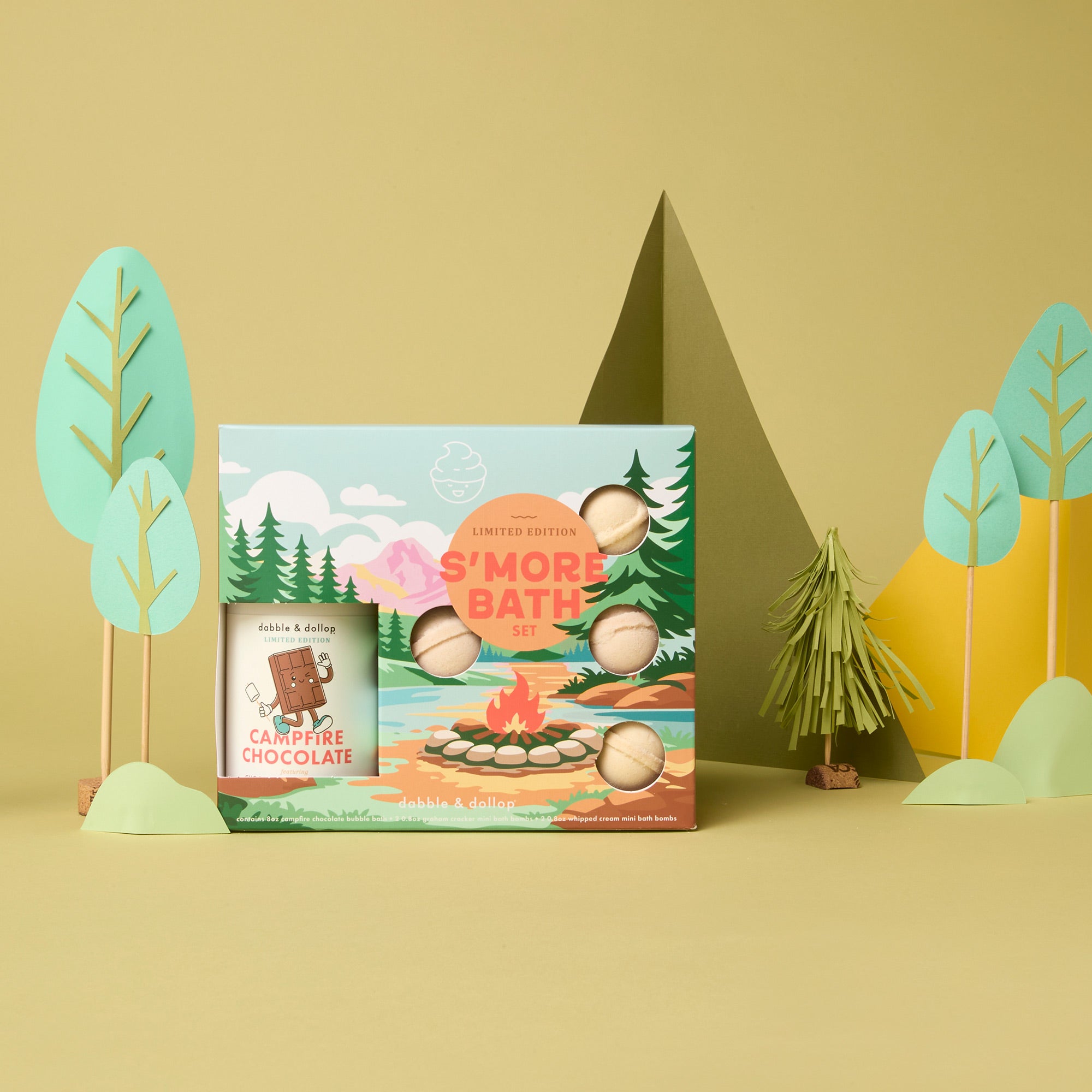 S'mores Bath Set | Limited Edition Bath Bombs & Bubble Bath Kit