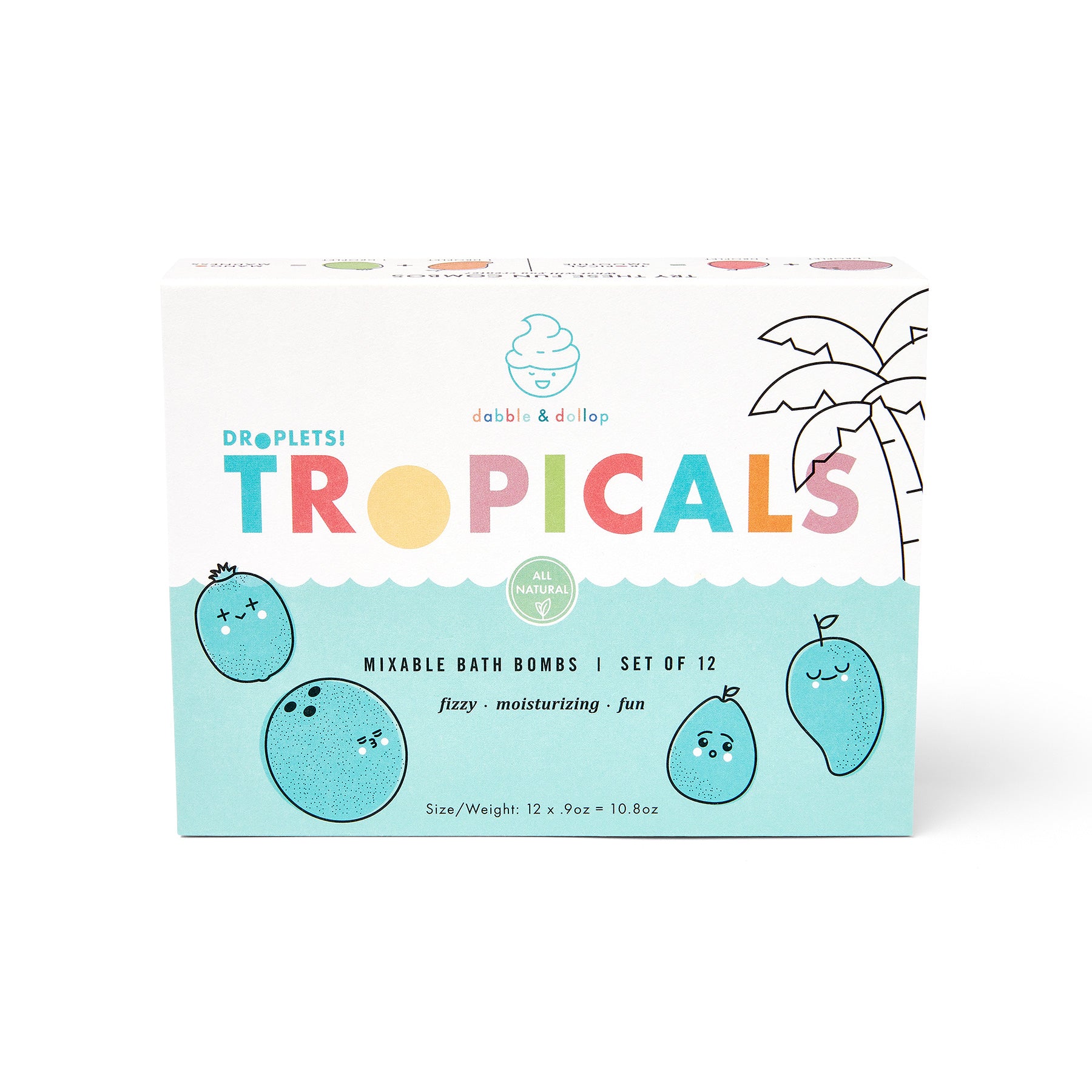 All-Natural Mini Bath Bombs - Tropical Scents